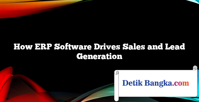 How ERP Software Drives Sales and Lead Generation